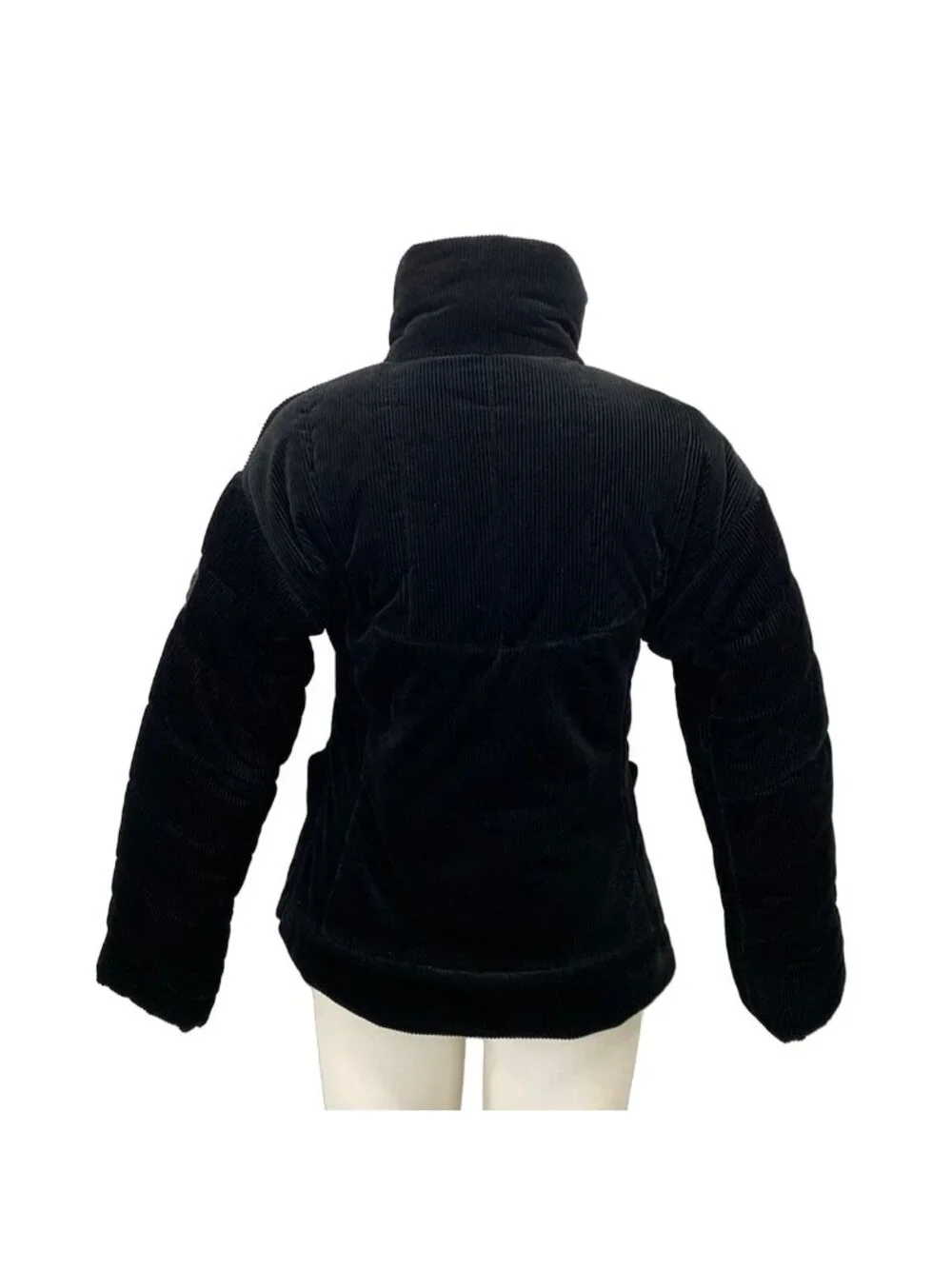 Chanel Jacket 38 M Black Long Sleeve Corduroy Identification Sports Line Winter